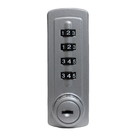 Lockeyusa Gemini Mechanical Cabinet, Locker Lock, Cam, GM270, Silver, Vertical GM270SV